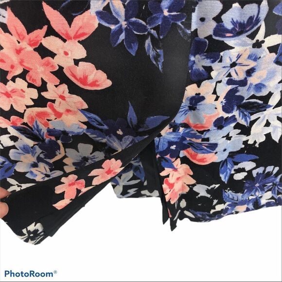Talbots Black and floral print skirt size 16 - Picture 8 of 12